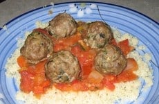 Merguez Meatballs with a Tomato Sauce