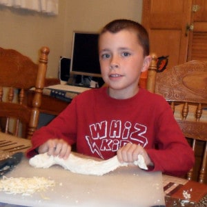 eli making cheese sticks