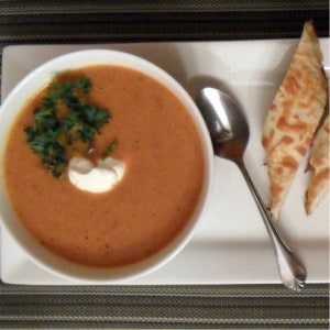 soup top view