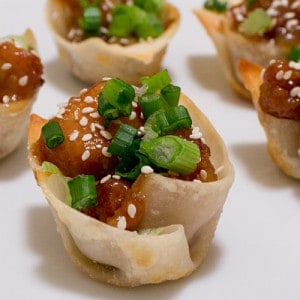 Sesame Chicken Cups
