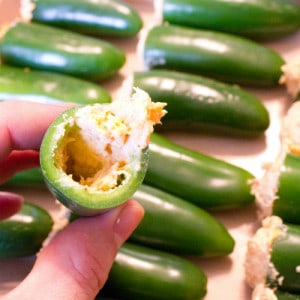 filling the peppers