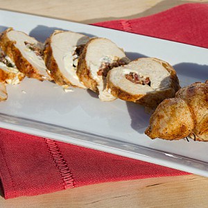 grilled chorizo stuffed chicken breast