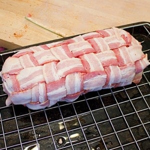 bacon cheeseburger fatty ready to smoke