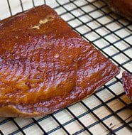 A smoked steelhead trout