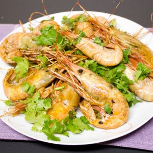 Chili garlic king prawns 2