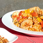 shrimp pomodoro rontii pasta fi