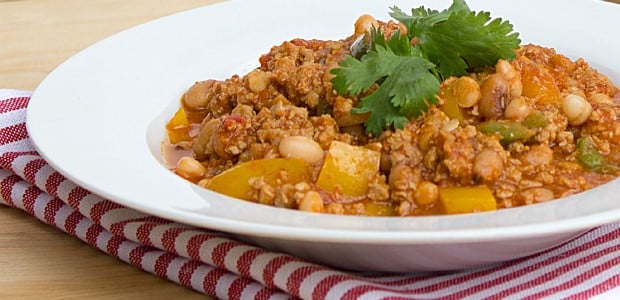 Chipotle Chili with Ground Pork and Black Eyed Peas