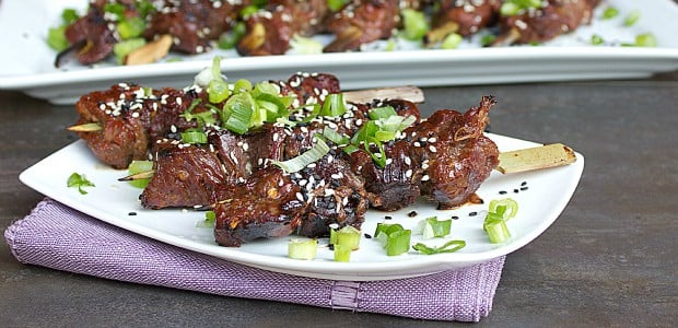 Asian Sesame Beef Skewers