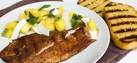Grilled Jerk Tilapia With Pineapple Coconut Salsa
