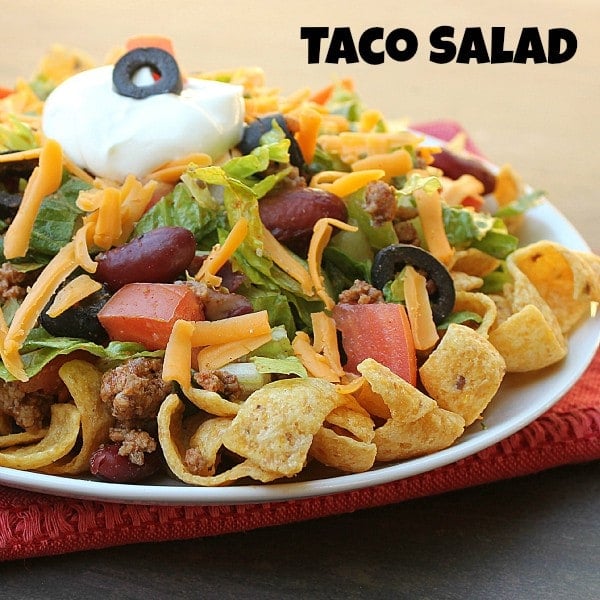 taco salad text