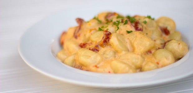 Gnocchi with Sun Dried Tomato Cream Sauce