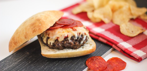 Pepperoni Pizza Burger