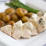 Chicken Sous Vide with Cognac Cream Sauce fi