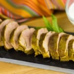 Curried Pork Tenderloin with Mint Yogurt Sauce