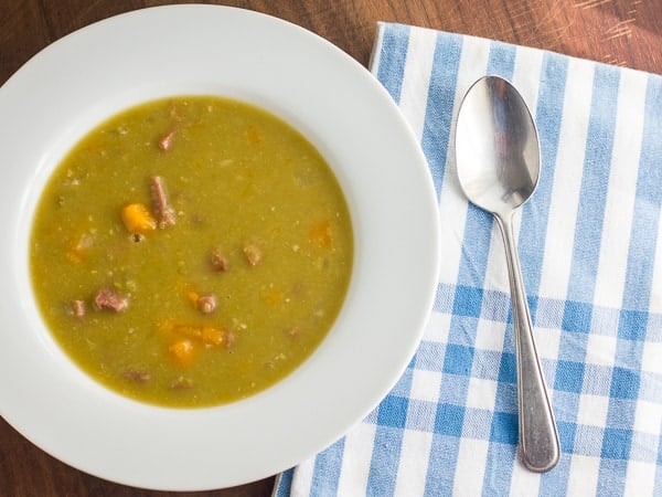 Split Pea Soup with Homemade Ham Bone Stock Recipe