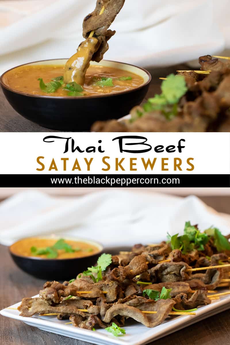 Beef Satay Recipe with Thai Peanut Sauce The Black Peppercorn