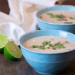 A traditional Thai soup with coconut milk, lime juice, chicken and other spices. Easy to make and tastes delicious!