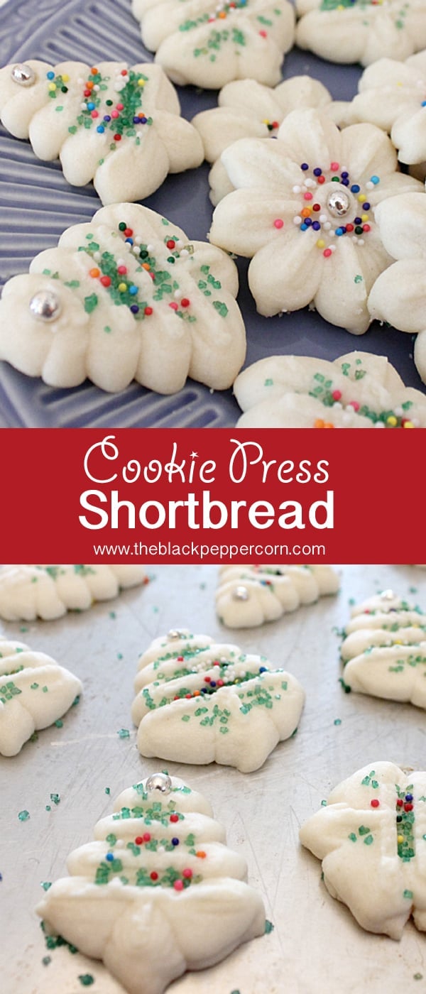 Shortbread made with a Cookie Press