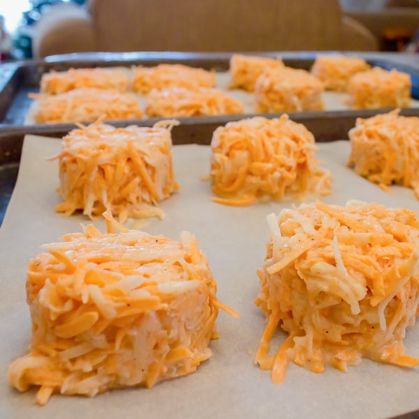 This sweet potato pancake (latkes) recipe has a wonderful combination of sweet and spice. They are baked instead of being fried so they are a healthy option for people celebrating Hanukkah.