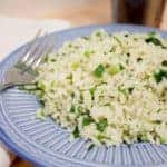 Simple side dish recipe for rice tossed with minced cilantro and lime juice. Serve with Mexican food, stir fry, Indian curry or Thai cuisine.