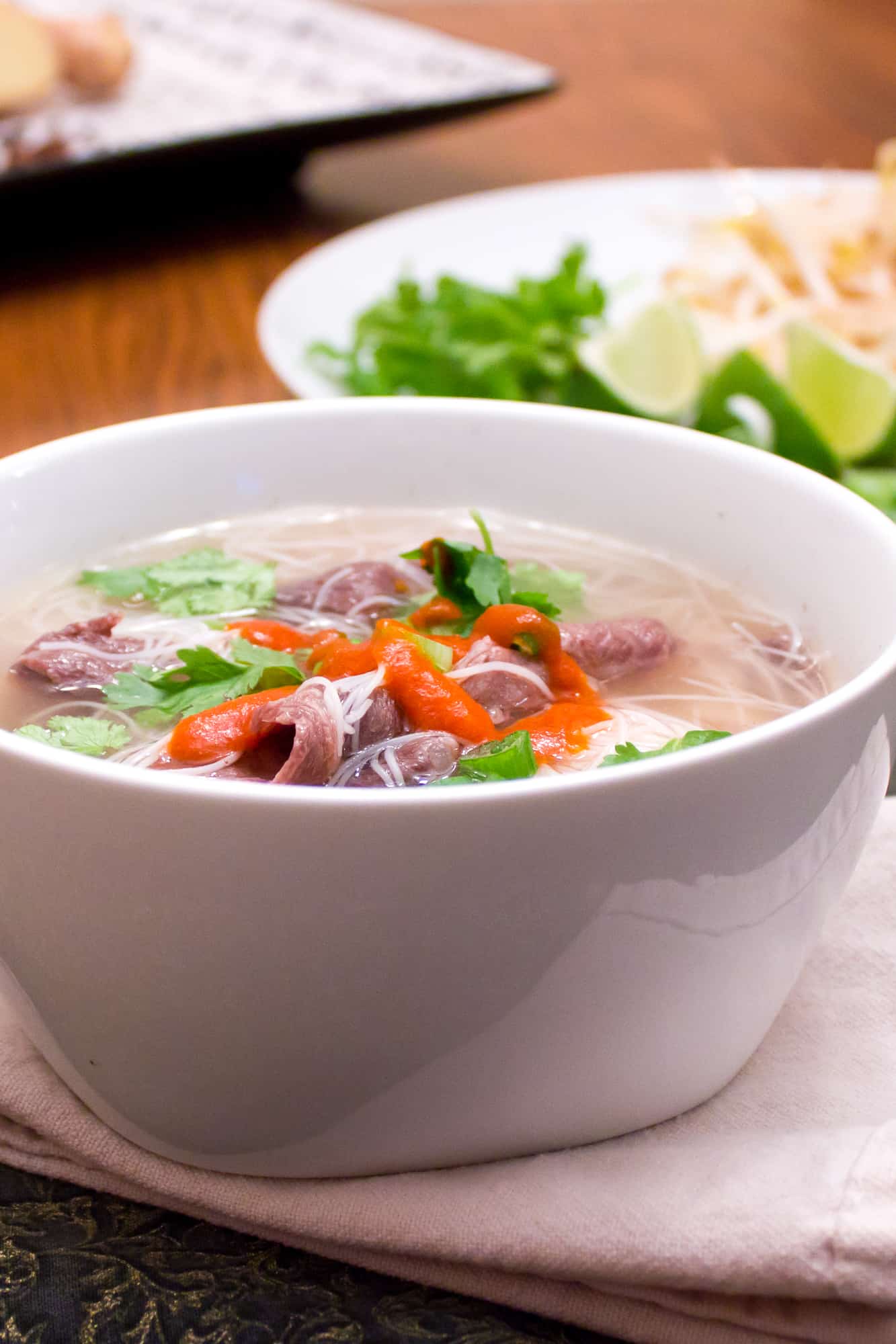 Beef Pho Vietnamese Soup Recipe - Pho Bo - The Black Peppercorn