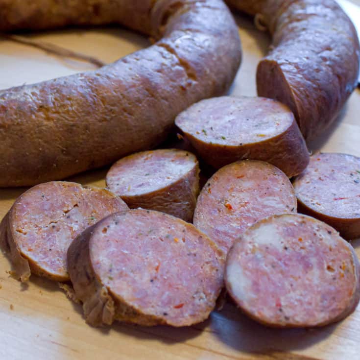 Smoked andouille sausage recipe to make at home in smoker
