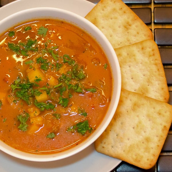 Manhattan Clam Chowder - Laughing Spatula