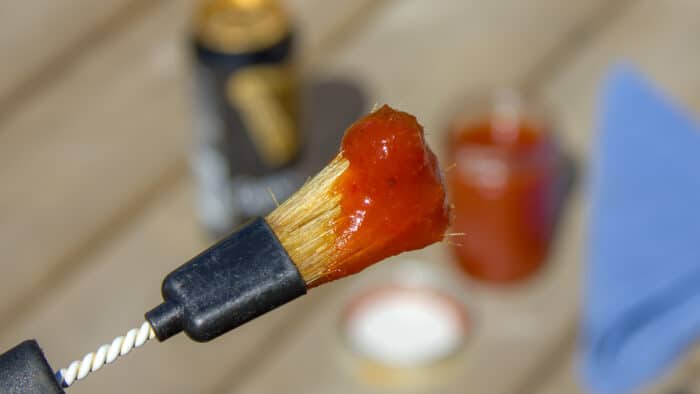 Easy homemade beer BBQ sauce, this recipe has instructions for how to make bbq sauce with beer. Great for grilling or smoking chicken, ribs, pork chops.