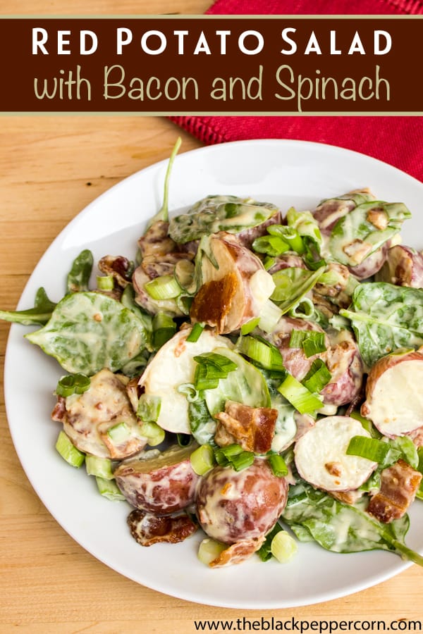 Red Potato Bacon and Spinach Salad