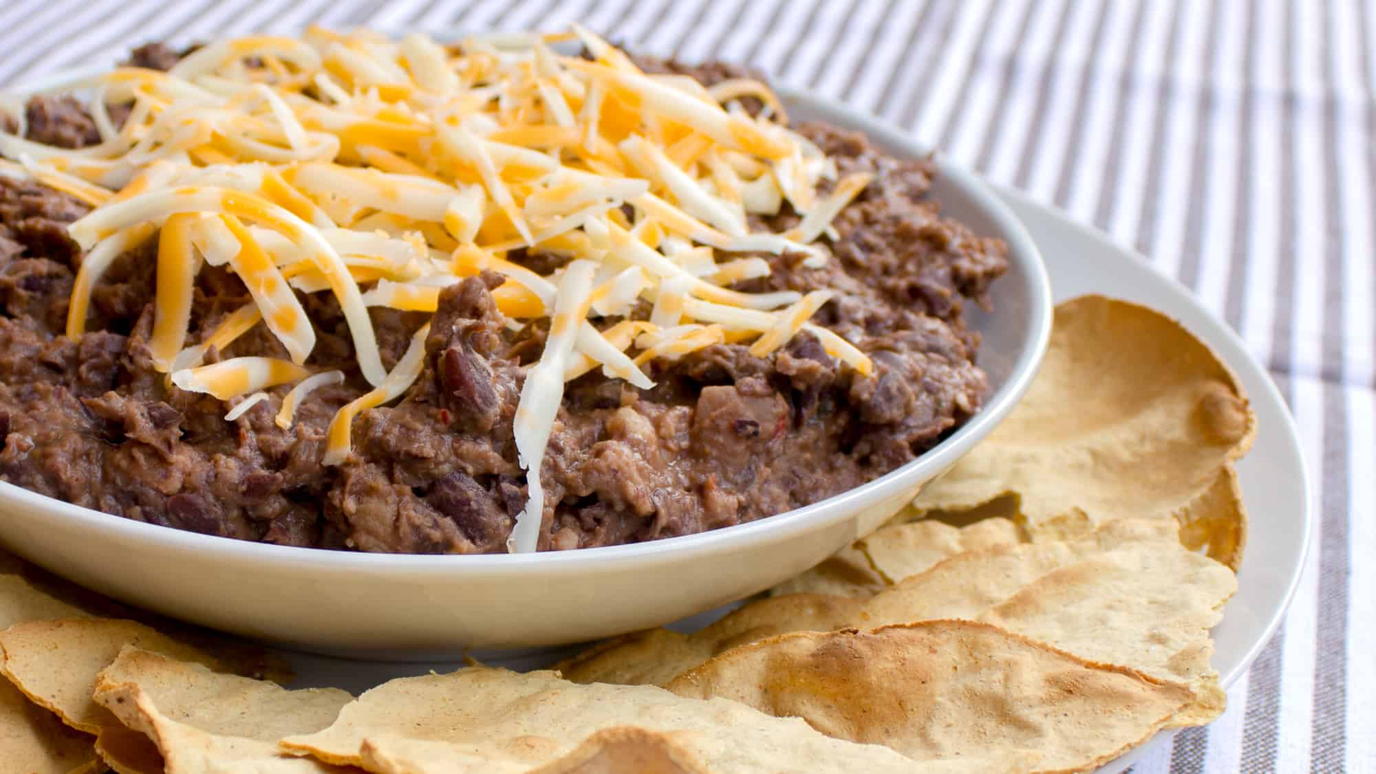 Ancho Chili Black Bean Refried Beans