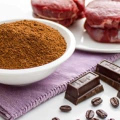 Coffee and Cocoa Rub for steak beef chocolate grilling