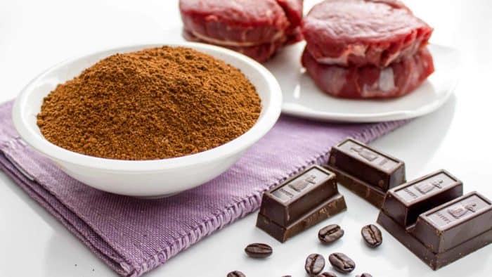 Coffee and Cocoa Rub for steak beef chocolate grilling