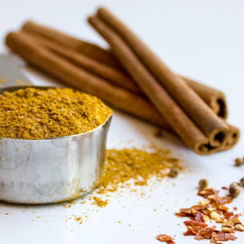 Asian Five Spice Rub Chinese recipe, blend of ingredients