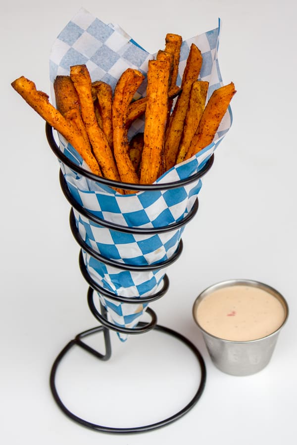 Sweet Potato Fries Recipe. Easy instructions for how to make homemade sweet potato fries in the oven.