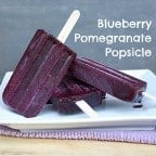 An easy to make fruit popsicle recipe that is refreshing and healthy with fresh or frozen blueberries. This paleta/ice pop is the perfect summer treat.