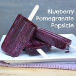 An easy to make fruit popsicle recipe that is refreshing and healthy with fresh or frozen blueberries. This paleta/ice pop is the perfect summer treat.