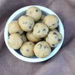 Chocolate chip peanut butter cookie dough bites