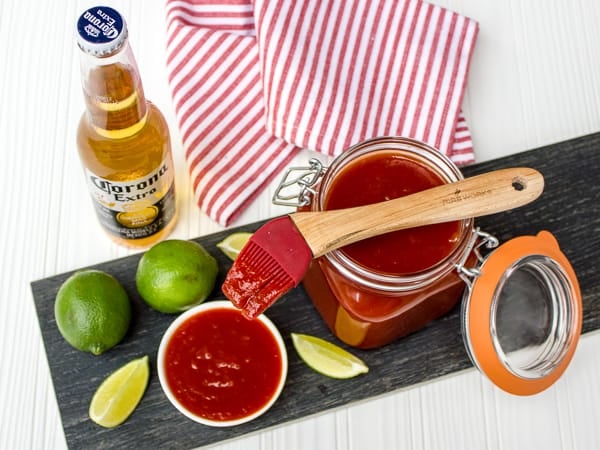 Homemade BBQ sauce with Corona Beer and Lime flavour Recipe