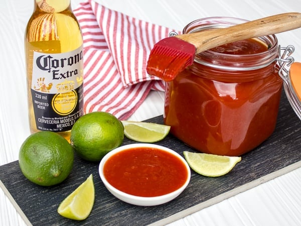 Homemade BBQ sauce with Corona Beer and Lime flavour Recipe