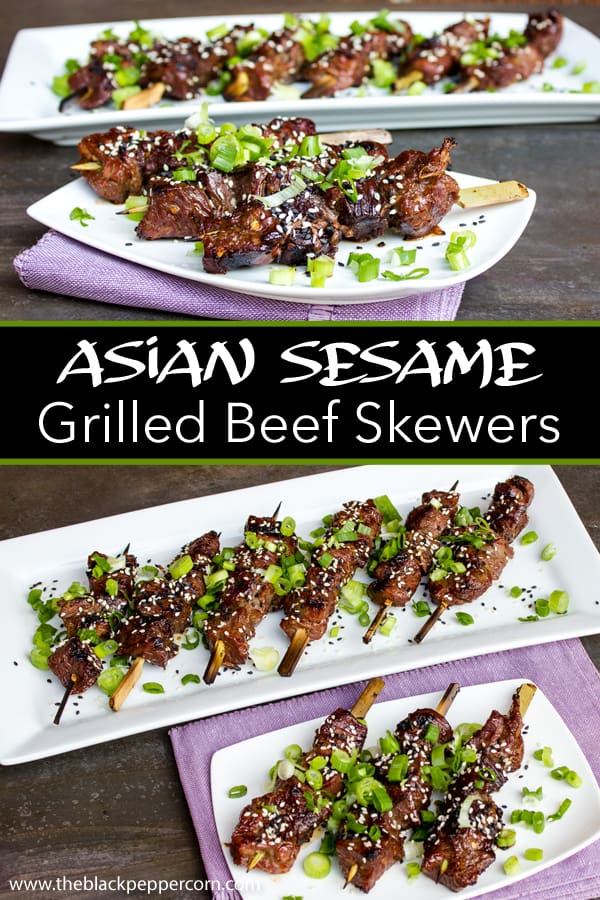 Grilled Beef Tenderloin Skewers Asian Marinade