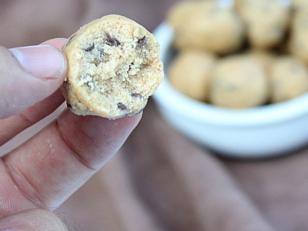 Chocolate Chip Peanut Butter Cookie Dough Bites