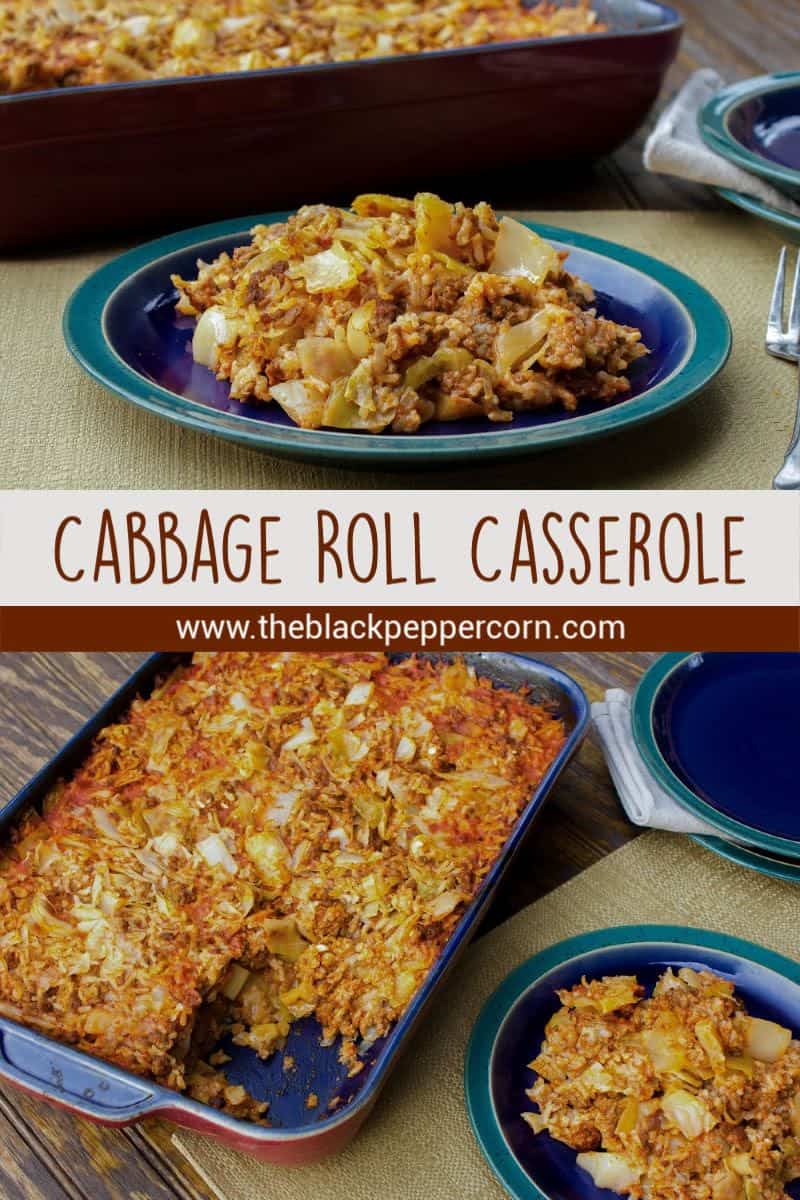 Cabbage Roll Casserole easy recipe for this one pot meal