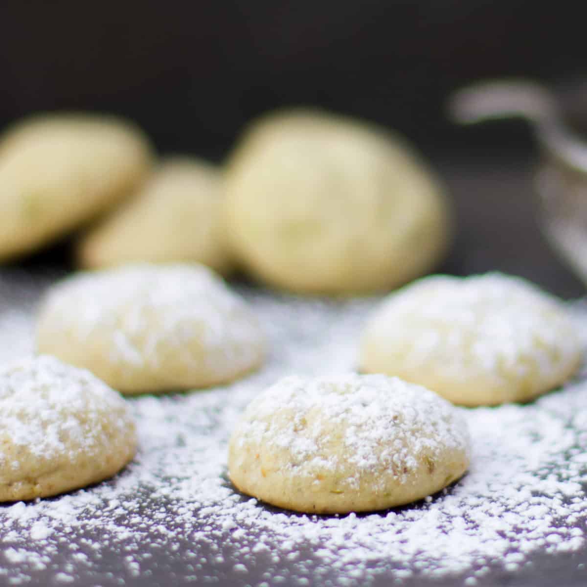 Pistachio Cardamom Meltaway Cookie Recipe