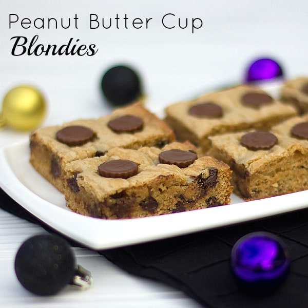 Peanut Butter Cup Blondies Recipe Reese Chocolate Brownie