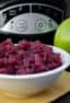 Slow braised red cabbage and apples this German side dish is perfect for the crock pot. Red cabbage, apples, vinegar, onion, sugar. Classic slow cooker recipe.