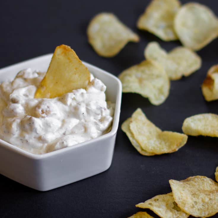 Homemade French Onion Chip Dip Recipe with Sweet Vidalia Onions