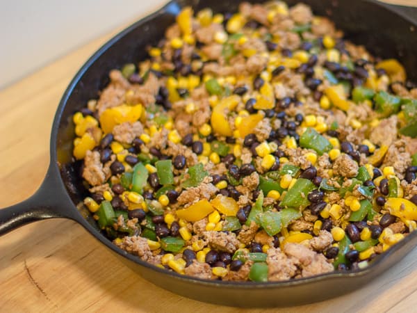 Ground Chicken Black Bean and Corn Nachos ready to bake-2