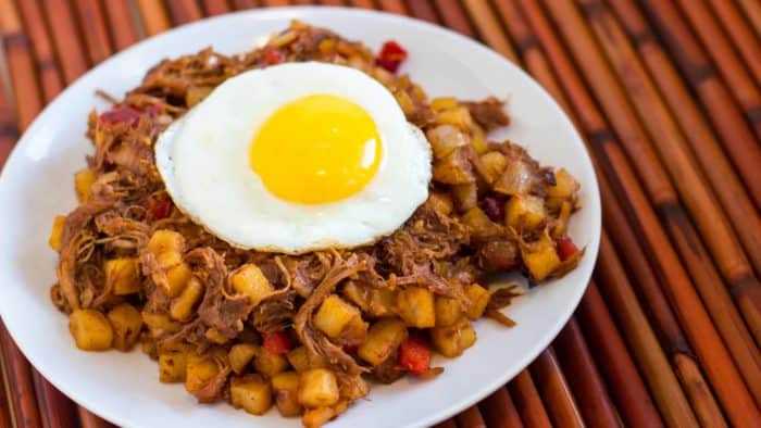 Pulled Pork Breakfast hash recipe