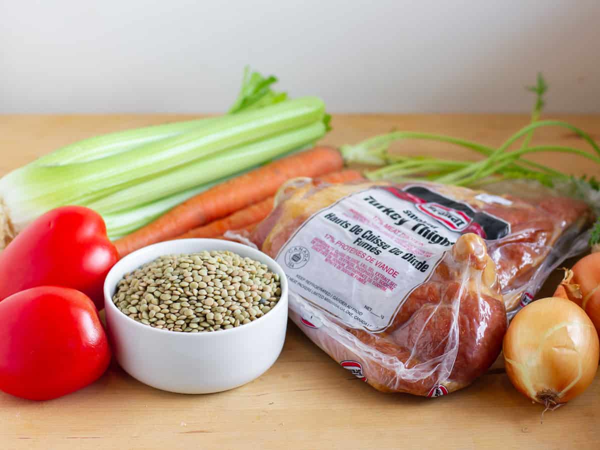 Fresh ingredients ready to make dinner.