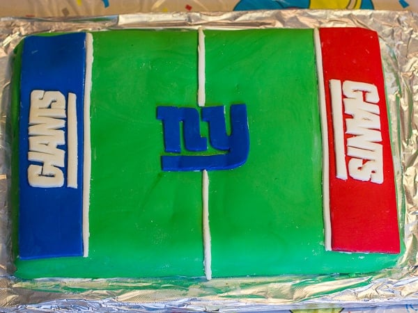 New York Giants Fondant cake